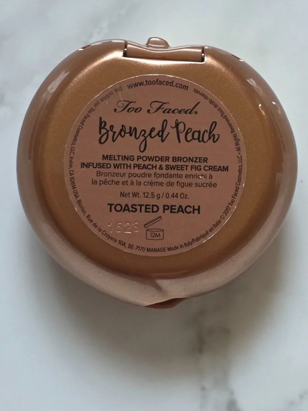 Too Faced Bronzed Peach TOASTED PEACH Melting Powder Bronzer